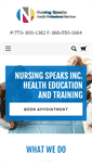 Mobile Screenshot of nursingspeaks.com